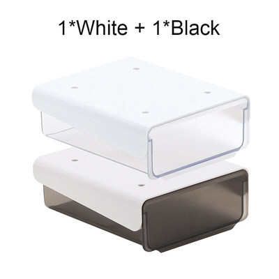 2 buc/lot sertare de depozitare sub birou, organizator pentru biroul de acasă, cutie de depozitare creativă pentru cosmetice, tavă de organizare ascunsă, instrument cadou pentru fete