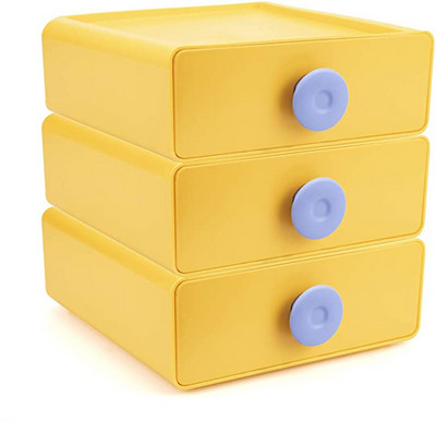 2022 Home Official Nordic Stohovateľné zásuvky Stolný organizér na drobnosti Plastový stojan Roztomilá nádoba na kozmetiku