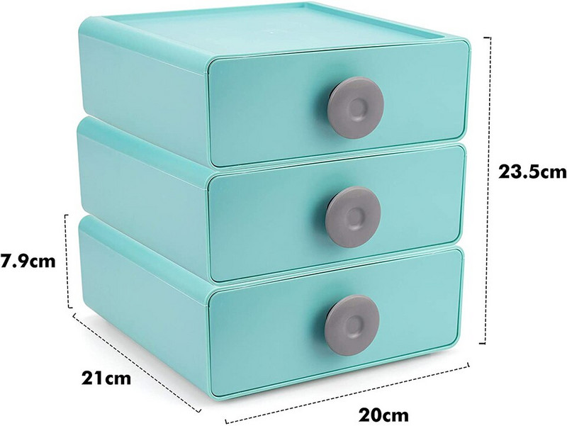 2022 Home Official Nordic Stohovateľné zásuvky Stolný organizér na drobnosti Plastový stojan Roztomilá nádoba na kozmetiku