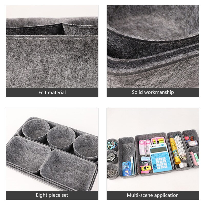 8 ks/sada úložných priestorov, zásuvka na úložný priestor na make-up, držiak na štetce, úložný box, kryt na šperky, úložný priestor vo Veľkej Británii