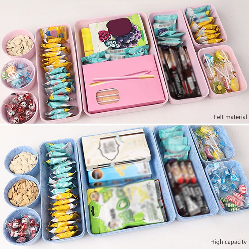 8 ks/sada úložných priestorov, zásuvka na úložný priestor na make-up, držiak na štetce, úložný box, kryt na šperky, úložný priestor vo Veľkej Británii