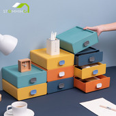 STOMMIHO Stohovateľný úložný box so zásuvkami, organizér na stôl, multifunkčné plastové úložné kontajnery do domácnosti a kancelárie