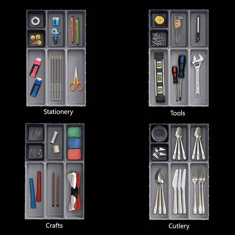 Galda piederumu uzglabāšanas paplāte Garšvielu turētājs Galda trauku organizators Karote Dakša Uzglabāšanas kaste Plastmasas trauka Plato Naža bloka turētājs