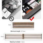 Podesive pregrade za ladice Povlačna pregrada Držač za kozmetiku Komoda za donje rublje Čarape Skladištenje sitnica DIY Polica za kućno skladištenje