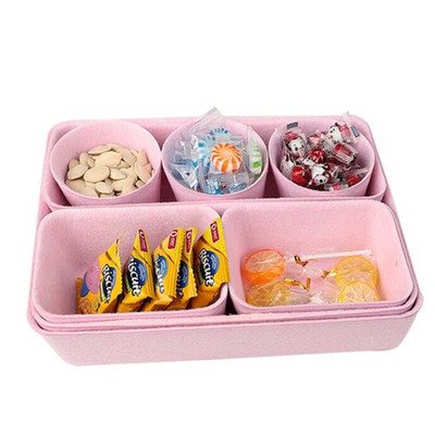 8 buc/set cutie de depozitare sertar de depozitare cutie organizatoare sertar suport perie de machiaj borcan de depozitare capac de bijuterii cutie de depozitare acasă