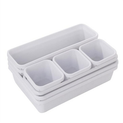 8 buc/set cutie de depozitare sertar de depozitare cutie organizatoare sertar suport perie de machiaj borcan de depozitare capac de bijuterii cutie de depozitare acasă