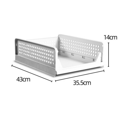 Slojevita pregradna ladica za odlaganje garderobe Organizator za odlaganje odjeće koji se može složiti Košara za odlaganje odjeće Organizator za ormarić