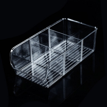 Прозрачни тави за органайзер Многофункционална кутия за съхранение Устойчив контейнер за кухня, спалня, баня TS2