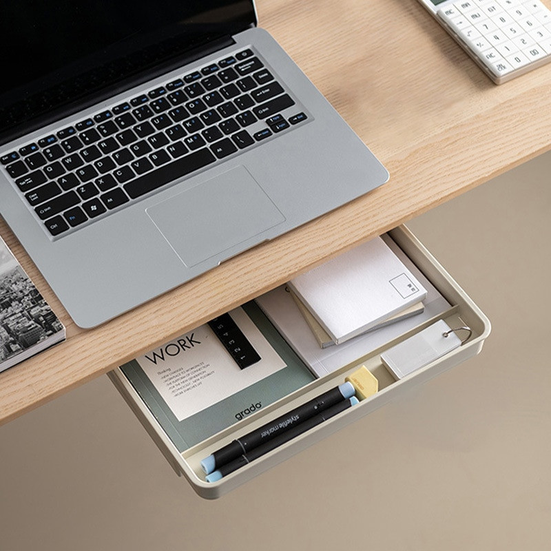 Úložný box so zásuvkou pod stolom Úložný box do kancelárie Závesný skrytý úložný box Organizér na úložný priestor v domácnosti