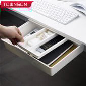 Úložný box pod stôl so zásuvkou, kancelársky stôl, spodná skrytá zásuvka, úložný box, kancelárske úložné priestory, organizér na domáce úložné priestory