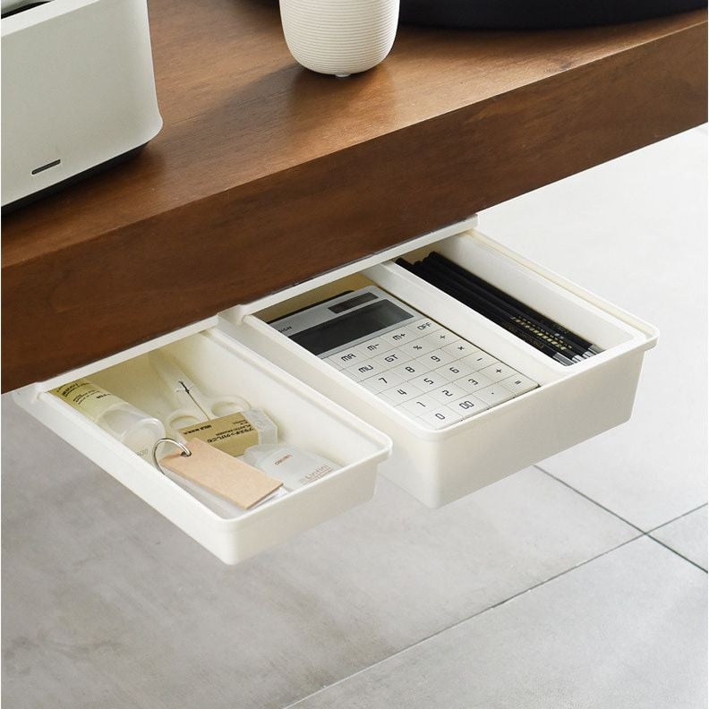 Úložný box pod stôl so zásuvkou, kancelársky stôl, spodná skrytá zásuvka, úložný box, kancelárske úložné priestory, organizér na domáce úložné priestory