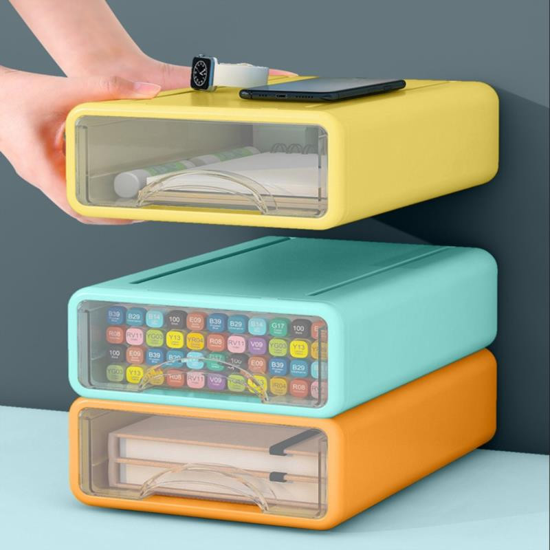 Úložný organizér na stôl, držiak na dokumenty, rôzne veci, kozmetický úložný box na stôl, skrinka na domáce potreby, papier, stohovateľný