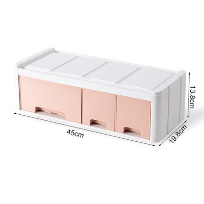 BNBS Úložná skrinka na stolové zásuvky, plastová komoda, organizér na skrinku, úložná skrinka na počítačovú klávesnicu