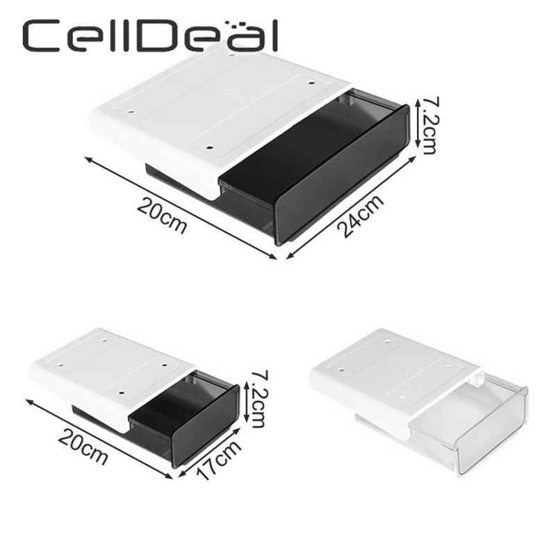 Ladica ispod stola Ljepljiva kutija za pohranu za uredski držač olovke Skrivena kutija za razvrstavanje Kuhinjski nož Vilica Pladanj za pohranu Organizator