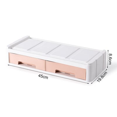 Organizér na zásuvky na pracovnej ploche, počítačový kancelársky úložný box na poznámky, plastový organizér na komoda, organizér na drobnosti, organizér na dokončovacie práce