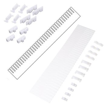 Разделители за чекмеджета, Организатори за разделители на чекмеджета 5PCS Направи си сам пластмасова решетка, регулируема