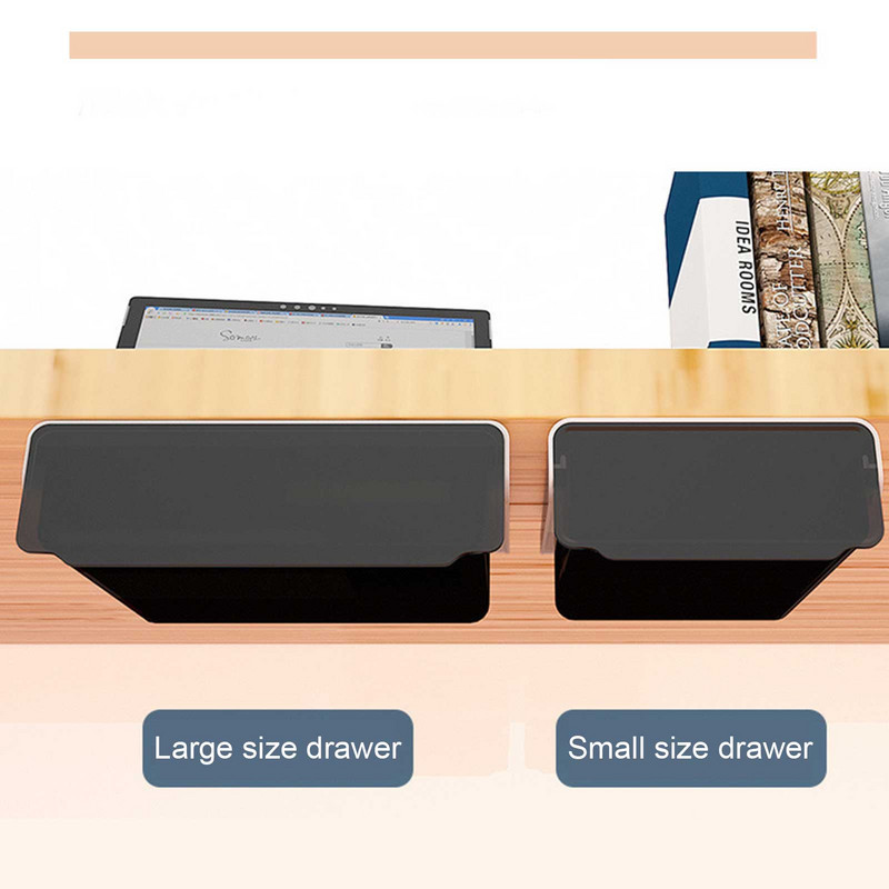 Neviditeľný organizér na papierenské potreby pod stolom, priestorovo úsporný úložný box na kancelárske potreby, kuchynské nože a vidličky