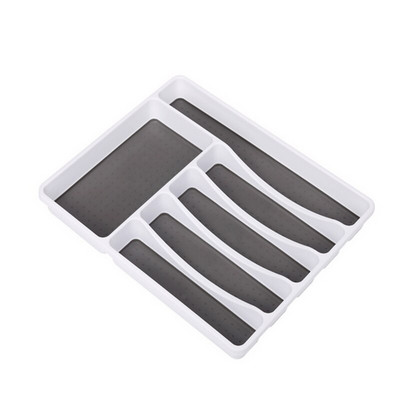 6 priehradiek, kuchynský organizér na príbory, organizér na lyžice, nože, vidličky, oddeľovací box, kuchynský riad, tácka na domáce potreby