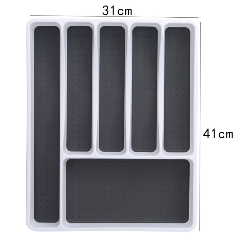 6 priehradiek, kuchynský organizér na príbory, organizér na lyžice, nože, vidličky, oddeľovací box, kuchynský riad, tácka na domáce potreby