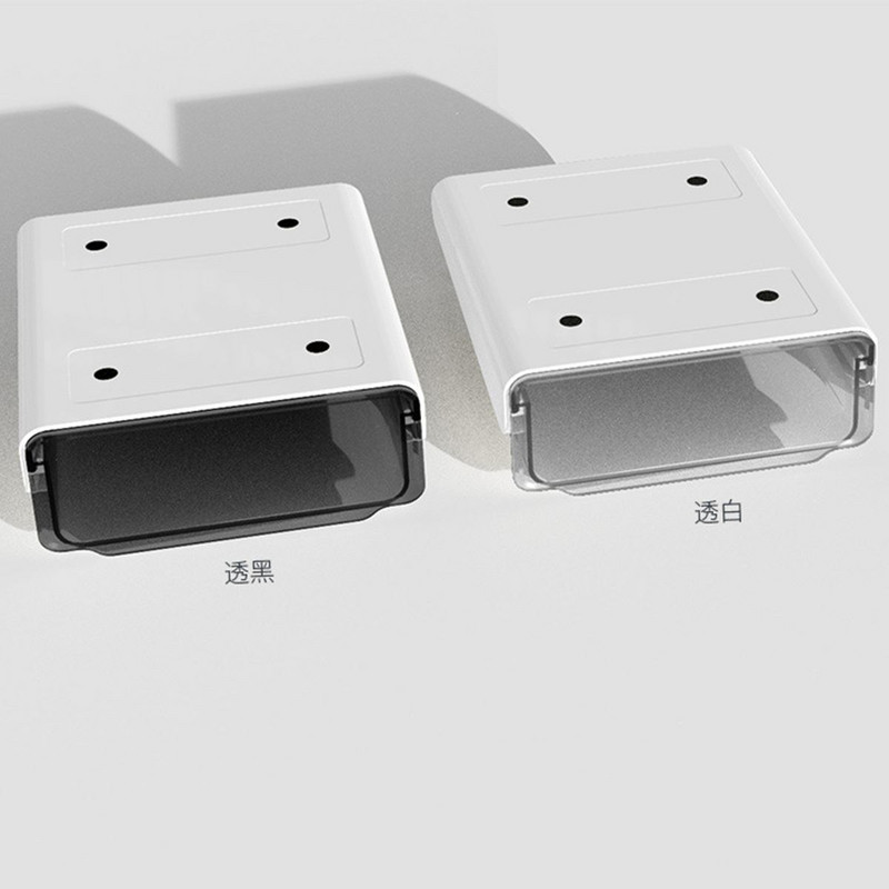 1 ks samolepiaci priehľadný úložný priestor pod stôl skrytý zásuvkový otvor voľný dokončovací box malý úložný box na stôl v ubytovni