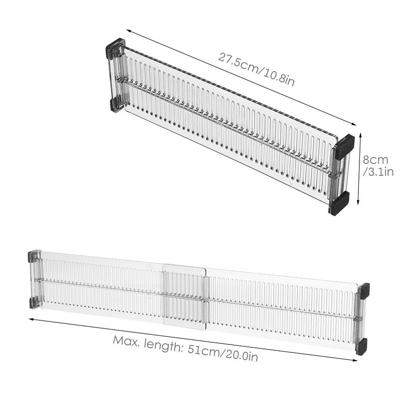 2 ks Sada rozdeľovačov zásuviek, nastaviteľná kombinácia kuchynskej úložnej skrinky, priečka na spodnú bielizeň, ponožky, drobnosti, líčenie