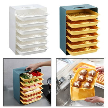6-степенна преносима кухненска тава за приготвяне на храна Многослойна стойка за домакински тави за консервиране на храна