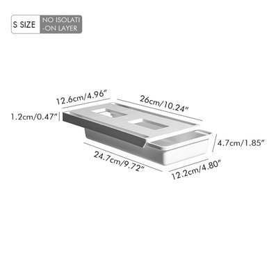 Úložný priestor na stôl, samolepiaci stojan na ceruzky, stojan na perá pod úložný priestor na stôl, skrytý organizér pod zásuvkou