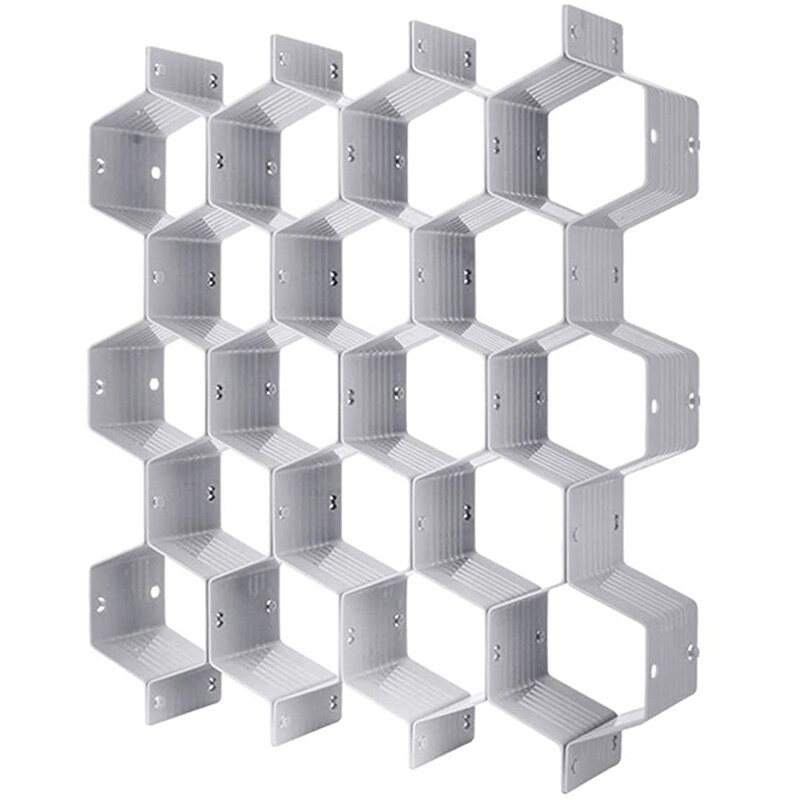 Nastaviteľný oddeľovač zásuviek s voštinovým vzorom na organizér spodnej bielizne, opasku, šatky, ponožiek