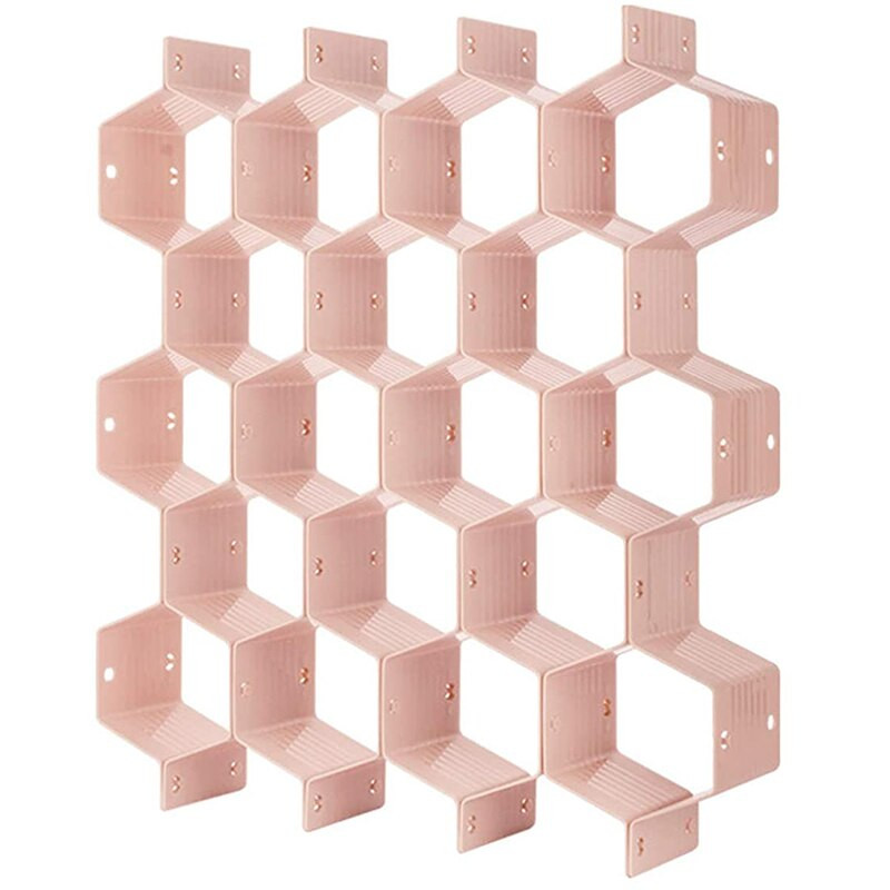 Nastaviteľný oddeľovač zásuviek s voštinovým vzorom na organizér spodnej bielizne, opasku, šatky, ponožiek