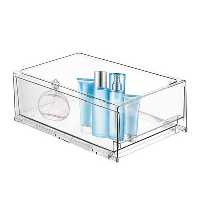 Cutii de depozitare stivuibile Cutie transparenta pentru containere cu sertar extrabil Stivuire sertare transparente Cutii pentru dormitor sau intrare