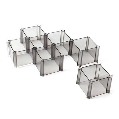 N7MD Úložné boxy na spodnú bielizeň s voštinovým vzorom, 6 ks, kombinovaný šatník so zásuvkami zadarmo