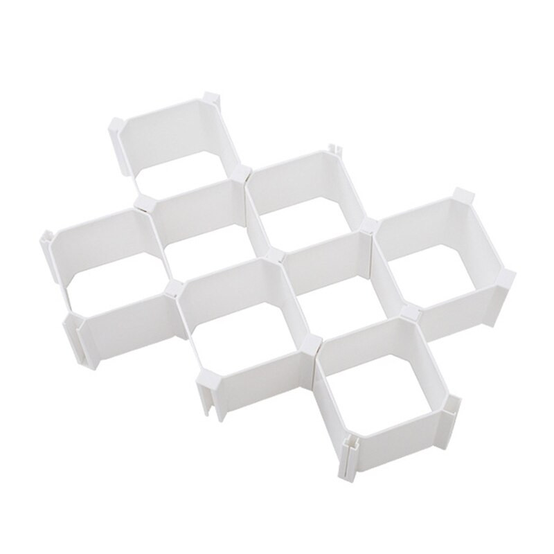 N7MD Úložné boxy na spodnú bielizeň s voštinovým vzorom, 6 ks, kombinovaný šatník so zásuvkami zadarmo