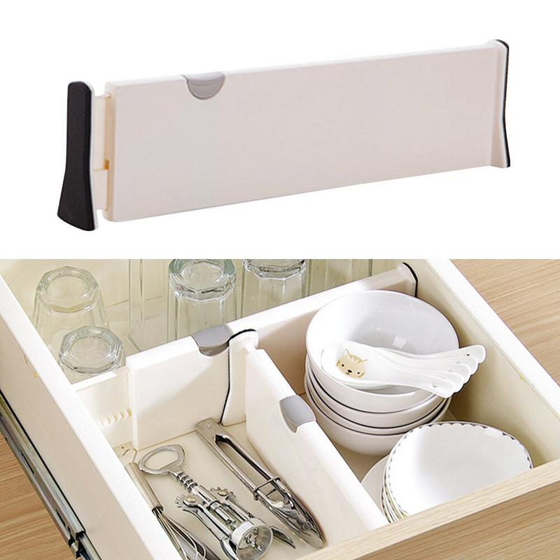 Výsuvný organizér na komodu, nastaviteľný oddeľovač, držiak na úložný priestor, deliaca priečka do plastovej zásuvky, organizér na úložný priestor do domácnosti