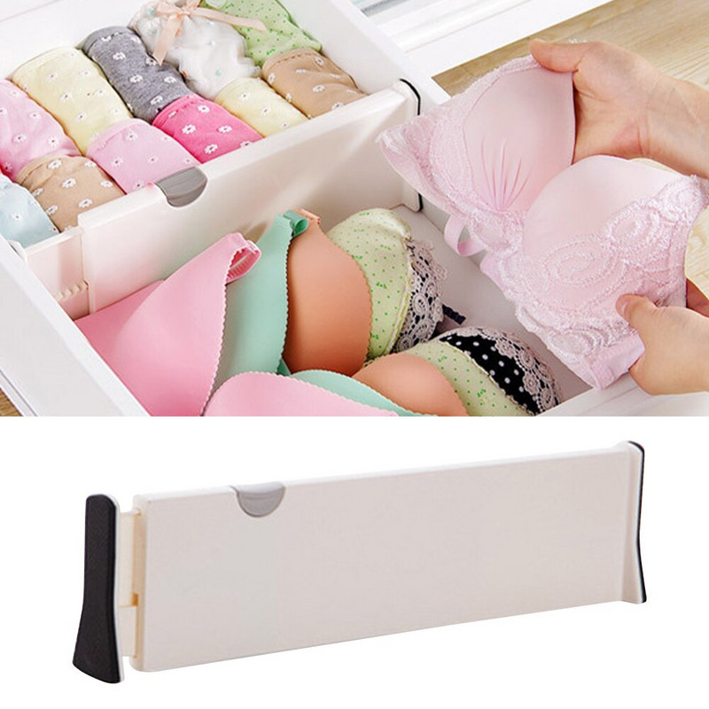 Výsuvný organizér na komodu, nastaviteľný oddeľovač, držiak na úložný priestor, deliaca priečka do plastovej zásuvky, organizér na úložný priestor do domácnosti