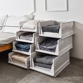 Összecsukható tároló állvány Tárolókosár Ruhásszekrény Ruhák Réteges válaszfal polc Egymásra rakható konyhai játékkönyvek Tárolóállvány rendszerezése