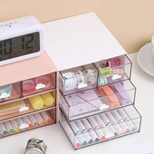 Organizator de birou cu 4 sertare Cutie de depozitare din plastic pentru birou. Suport pentru articole diverse