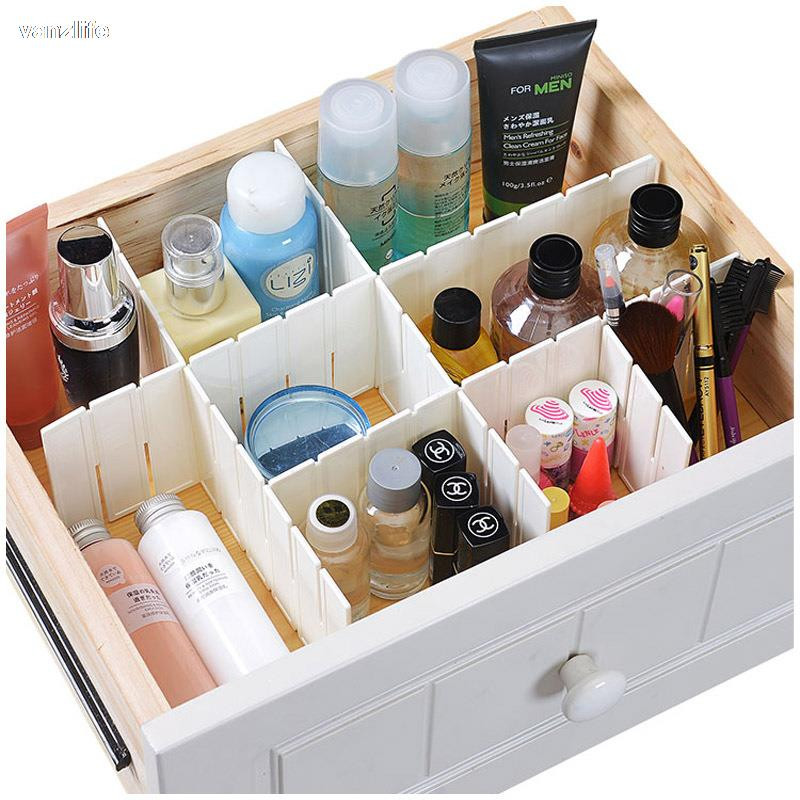 Kombinované úložné zásuvky Vanzlife zadarmo, deliace dosky, plastové oddeľovacie zásuvky, priečka, 5 ks/sada