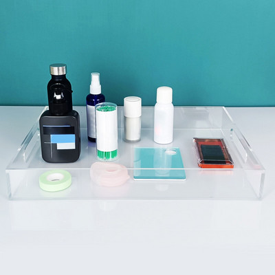 Akrylový zásobník na organizér listov na šperky a make-up do kuchyne, spálne, domov