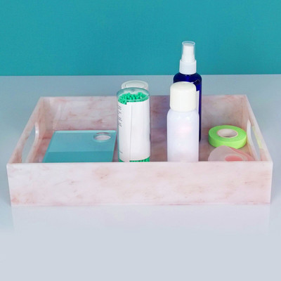 Akrylový zásobník na organizér listov na šperky a make-up do kuchyne, spálne, domov