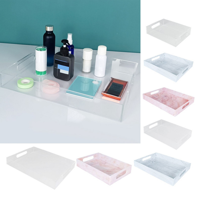 Akrylový zásobník na organizér listov na šperky a make-up do kuchyne, spálne, domov