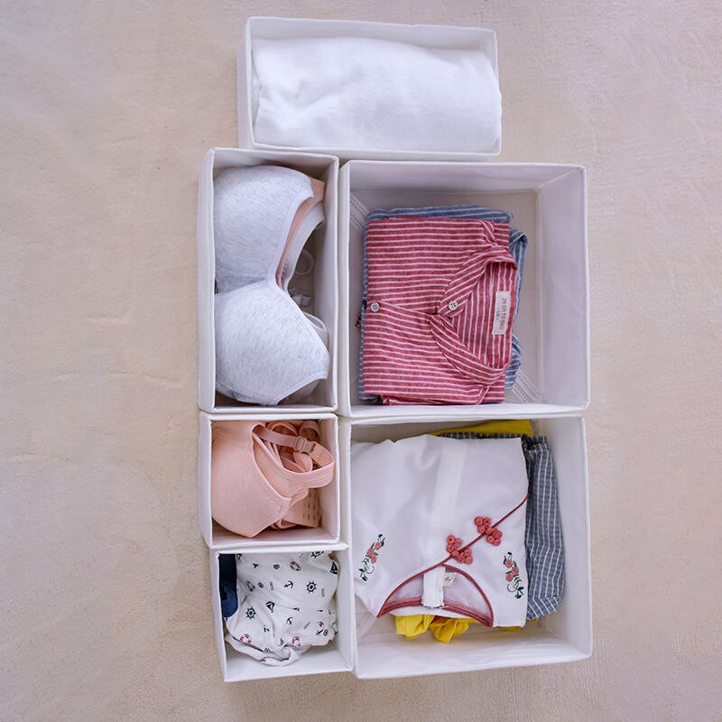 Organizéry zásuviek Úložné skrinky Priečky Spodná bielizeň Spálne Priečka Domov Skladacie Stohovateľné PP Ekologické Oxfordky