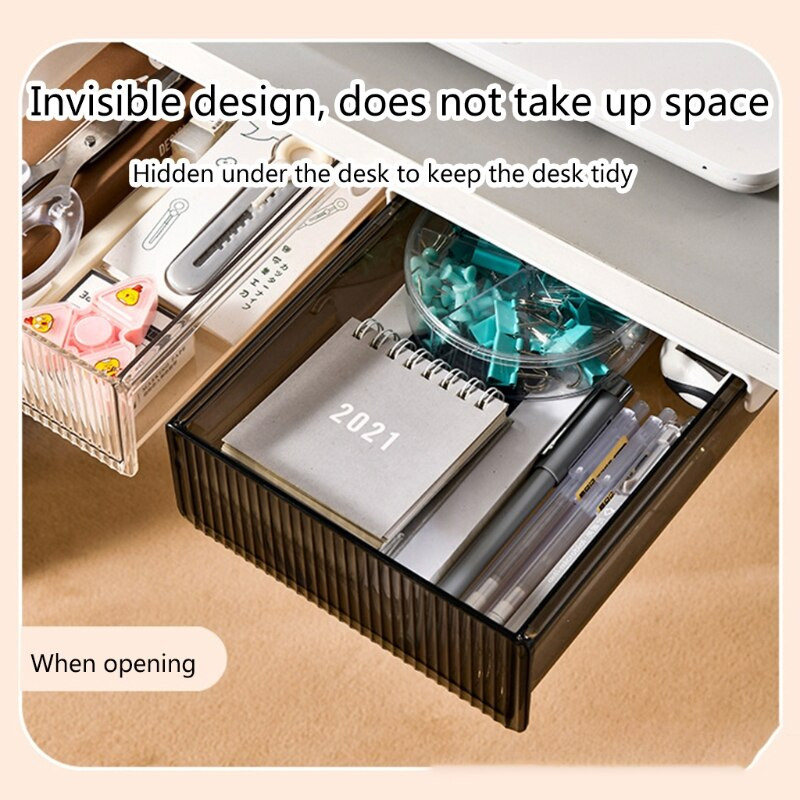 1 kom ispod ladice stola skrivena kutija za pohranu samoljepljiva olovka držač ladice za olovke Stol za kućni ured Organizator za papirnati materijal