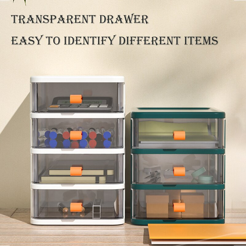 Skaidrus darbalaukis stalčių tvarkyklės dėžutės laikymo stalčiai Daugiasluoksniai stalai plastikiniai konteineriai kosmetikos raštinės reikmenys papuošalų dėžutė