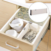 Állítható tároló fiókok Elválasztók Elválasztók Behúzható műanyag válaszfaltartó fiókrendező Takarólap ruhákhoz