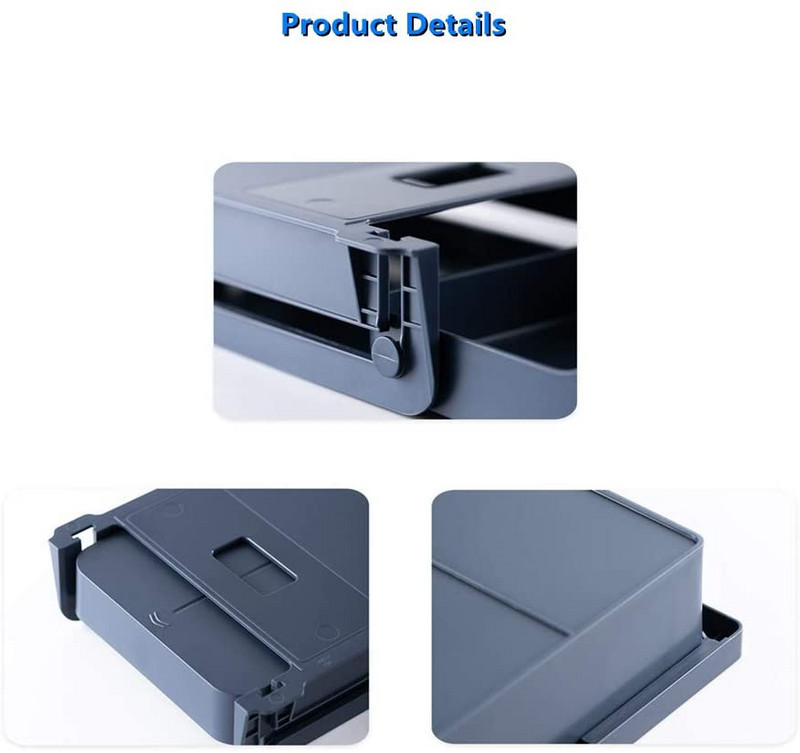 Úložný box na make-up, úložný box na papiernictvo, organizér, stôl pod úložný box, skrytý pod samolepiacim boxom