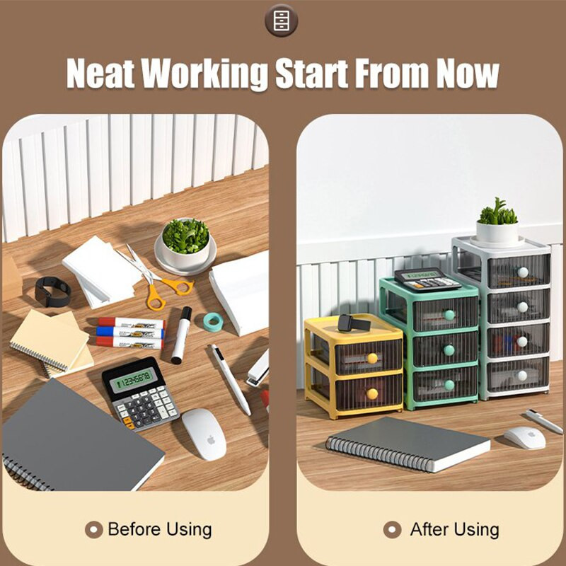 Ladica za pohranu stola Ormarić Organizator Ormari Plastične kutije za nakit Ladica za šminku Stol Organizator za pohranu uredskog pribora