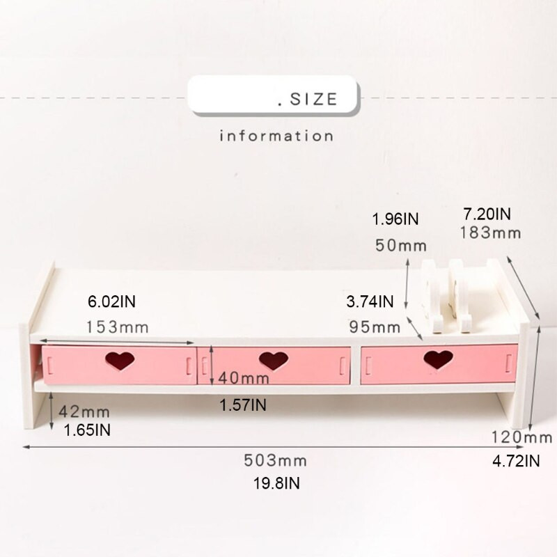 2022 Nový kreatívny a praktický stolový úložný stojan vyrobený z drevenej plastovej dosky, odolný, nie je ľahké ho zlomiť, silný, nosný