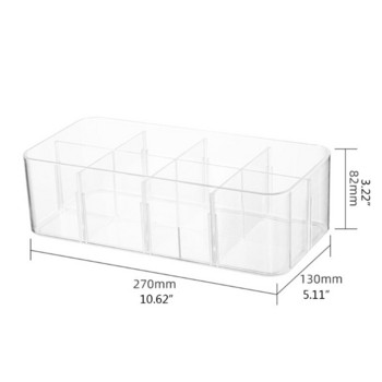Νέο ακρυλικό συρτάρι εσωρούχων 2022 Box 4/8 Grids Διαχωρισμένος κάδος αποθήκευσης