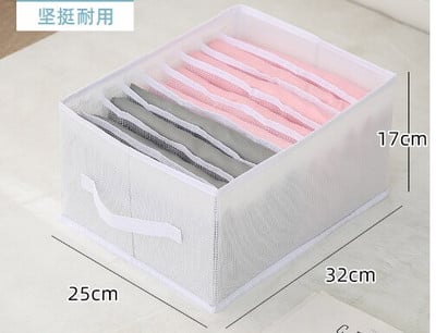 Organizéry do zásuviek, 3-rozmerný skladací organizér na oblečenie z PP dosky, na košele a nohavice s rozdeleným úložným boxom s 12 mriežkami