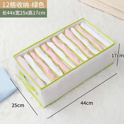 Organizéry do zásuviek, 3-rozmerný skladací organizér na oblečenie z PP dosky, na košele a nohavice s rozdeleným úložným boxom s 12 mriežkami